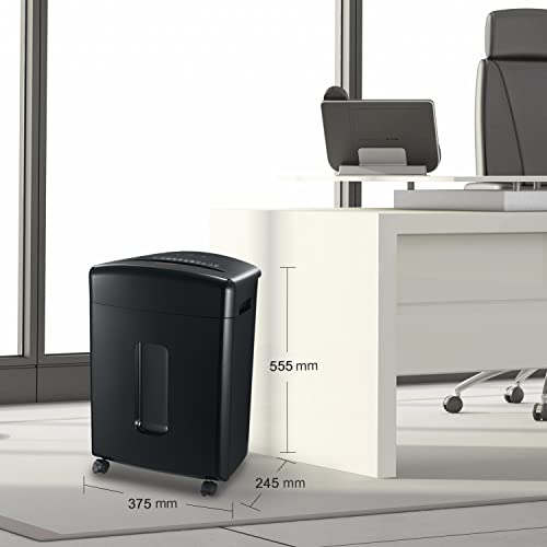 Bonsaii Paper Shredder, 20-Sheet Cross-Cut Paper Shredder For Office Heavy Duty 20-Minutes Shredders With 6.6 Gallon Pullout Basket & 4 Casters For Credit Cards/Mail/Staples/Clips (C222-A) #TOP7
