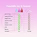 Peachlife Silicone Ring Menstrual Cup | Pull Stem Loop Tab for Easy Removal | Reusable for up to 10 Years of Period Protection | Large, Extra Firm Peachcup