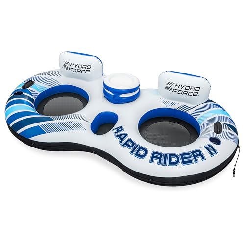 Bestway Hydro-Force 2-Personen-Schwimmring Rapid Rider II mit Rückenlehne...
