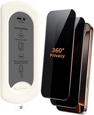 2 Pack 360 Degree for iPhone Air Privacy Screen Protector, 4-Way ...