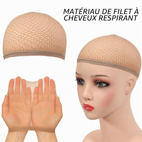AWAVM 2 Pièces Bonnet Chauve en Latex, Perruque de Crâne de Cuir Épais, Bonnet Chauve Adulte pour Maquillage et Cosplay – vue 4
