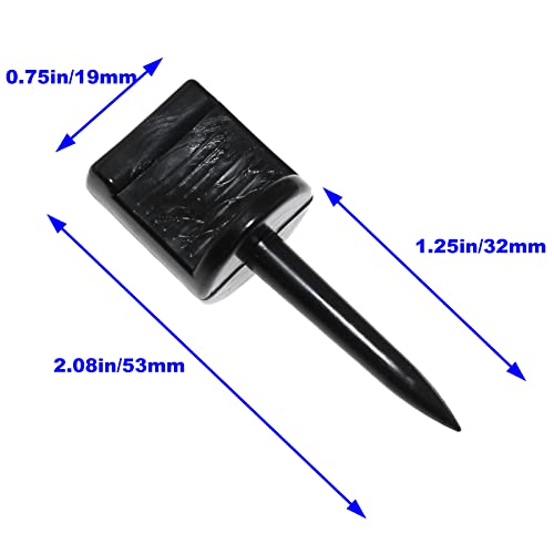 Lind Kitchen 16Pcs Plastic Archery Target Face Pins, Archery Broadheads, Outdoor Shooting Target Nail Pins For Shooting Competitions Exercises Paper Foam Targets, 5.3Cm, Black #TOP2