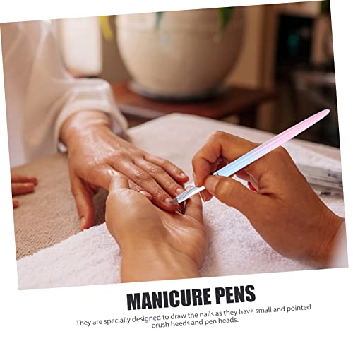 Beavorty 3 Pçs Caneta De Arte Para Unhas Caneta De Luz Acessórios Para Unhas Pincel Francês Para Unh