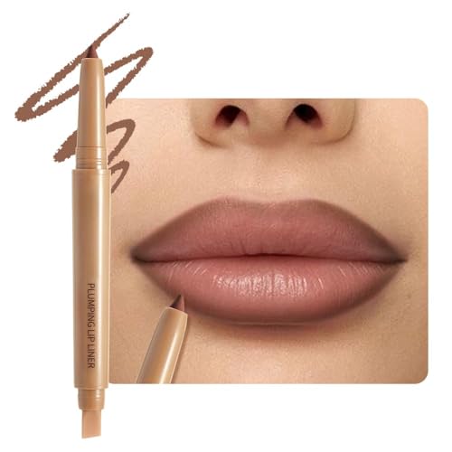 Image of Matte Lip Liner - Dual-Ended Retractable Pencil with Silicone Smudger, Waterproof Long Wear Crayon for Flawless Contour & Plump Lips, Vegan Cruelty-Free Beauty for Everyday Elegance (#07, 1PCS)
