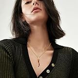 CRWENG Italian Horn Necklaces for Men 925 Sterling Silver Cornicello Necklace Protection Amulet Jewellery Gift Unisex (04) - Image 4