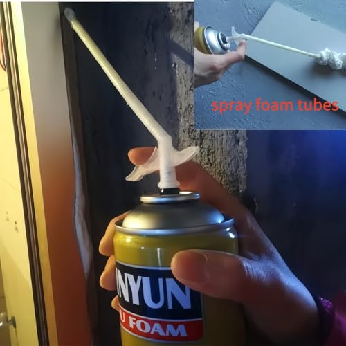 Image of 40Pcs Plastic Spray Foam Replacement Tubes Gap Filling Nozzle Tips, Replacement Tube for DIY Spray Foam