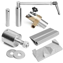 LG-GRIND Lathe Tool Rest Sharpening System Kit, used on Woodturning Lathe, Grinding Jig for wood chisels With 1"x8TPI thread for lathe spindle and 5/8" bore for CBN wheel