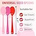60 Pcs Valentine's Day Plastic Spoons Disposable Cutlery Set Heavy Duty 60 Spoons for Valentine's Day, Girl Birthday, Sweet 16 Party Party Decorations(Pink, Hot Pink, Red)