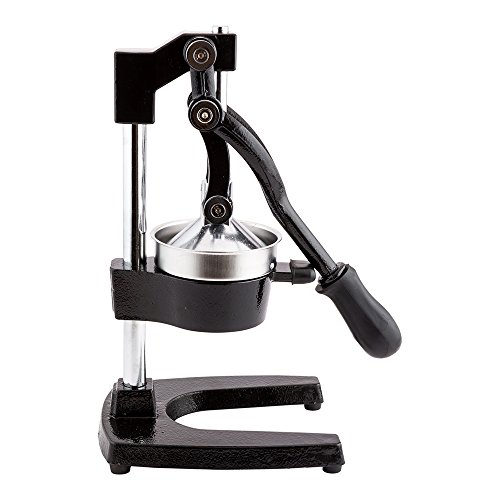 Met Lux 8.7 X 7.5 X 15.6 Inch Citrus Juicer, 1 Commercial Manual Citrus Press - Countertop, Heavy-Duty, Black Cast Iron Juice Squeezer, Removable Strainer, Juicer For Oranges, Lemons, Or Grapefruits #TOP1