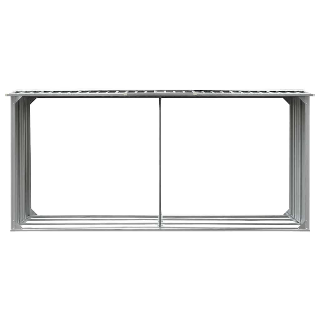 vidaXL Abri Stockage Bois Acier Galvanisé 330x92x153cm Gris Jardin