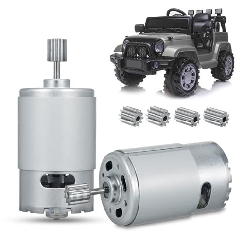 LAZORA 24V 40000RPM Electric Motor 2Pcs High Speed Motor RS555 Kids Ride On Toys Car Motors 24V Kids Ride On Car Gearbox Accessories - Thumbnail 3