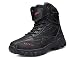 IYVW 523 Bottes de Chasse pour Hommes Bottes Militaires de Haut-Niveau Bottes Tactiques de Combat Chaussures à Lacets Tout Terrain Souliers pour La Randonnée, Le Travail, La Jungle noir 41 EU