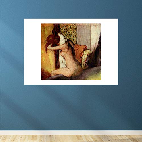 Affiche encadrée Edgar Degas After The Bath petit format impression d'art