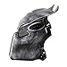 Gbyork Predator Wolf Cosplay Mask Resin Game Movie Party Halloween Costume Mask Props (Silver -F)