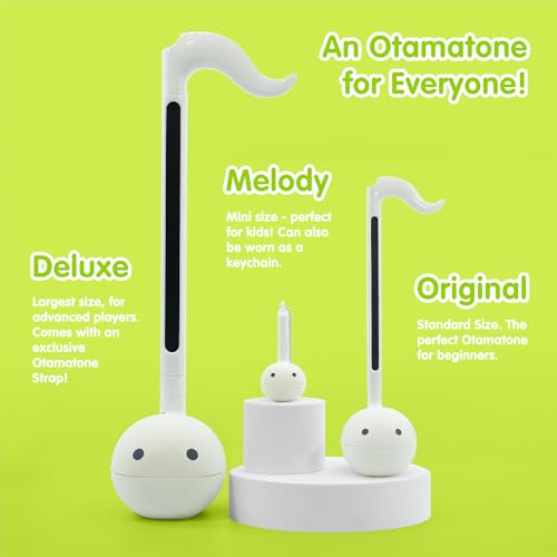 Image of Otamatone Melody Musical Electronic Instrument Toy Keychain - Lime