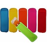 Neoprene Freezer Ice Pop - Popsicle Holder - Sleeves 6-Pack - BEST VALUE PACK