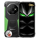 Blackview Fort 1 | Outdoor Smartphone | 6,56' HD+ 90Hz | Android 15 | 18GB RAM + 256GB (erweiterbar auf 2TB) | 16MP + 8MP Kamera | 10000mAh | NFC | Dual SIM | IP68/IP69K | 2 Jahre Garantie | Grün