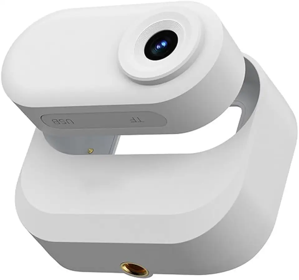 Câmera de ação panorâmica 4K pacote de motocicleta 360, câmera compacta à prova d'água HD para aventuras ao ar livre, caixa ABS embutida com estojo de carregamento magnético (branco)