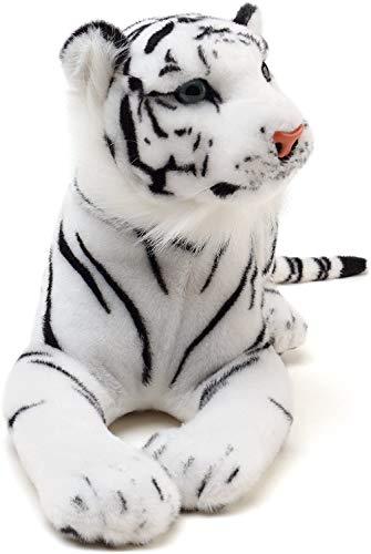 Image of Tickles Tiger Soft Stuffed Plush Animal Toy for Kids Boys & Girls Birthday Gifts (Color: White Size: 48 cm)