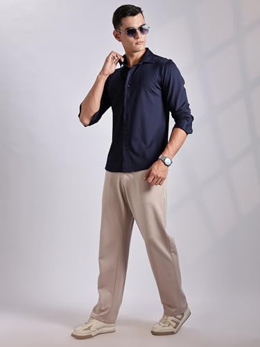 Image of Thomas Scott Men's | Tencel Fabric | Solid | 4 Way Stretchable | Lightweight | Moisture Absorb | Wrinkle Free | Shirt