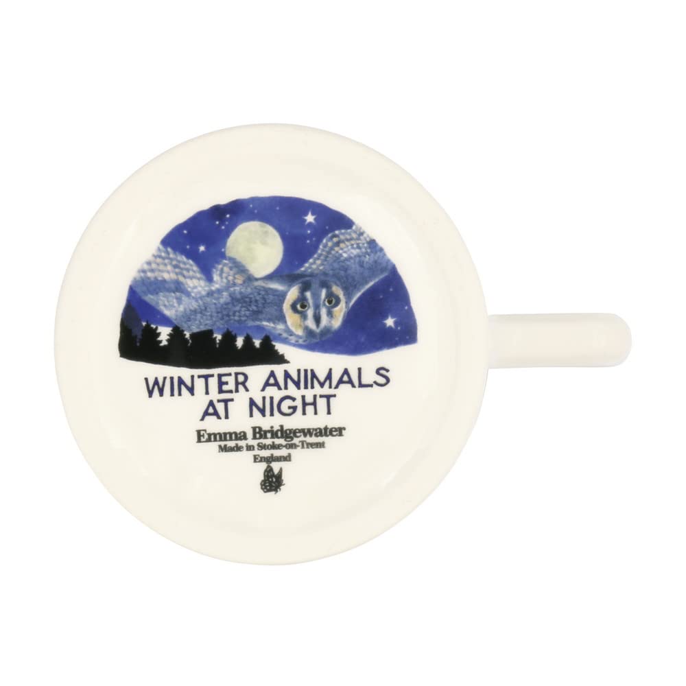 Emma Bridgewater Handmade Winter Animals Winter Owl Half-Pint