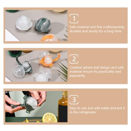 Molde para bolas de hielo redondas verde 10 pcs miniatura 3