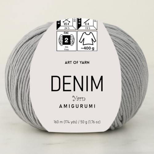 Denim Amigurumi Yarn Art 55% Cotton 45% Poliacrylic 50g 174