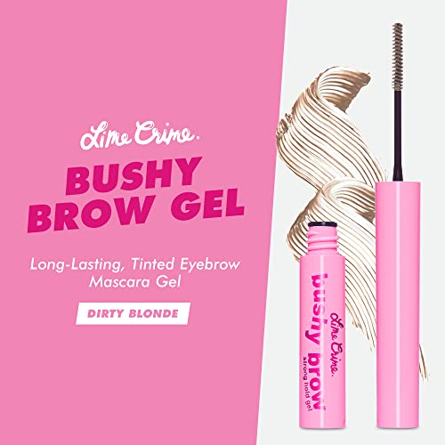 Lime Crime Bushy Brow Gel, Dirty Blonde (Taupe Blonde) - Volumizing, Long Lasting & Strong Hold That Tints, Tames & Adds Texture - Eyebrow Mascara Gel - Vegan & Cruelty-Free #TOP1