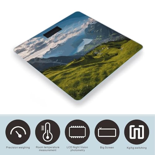 Báscula Digital de Baño con Pantalla LED y Vidrio Templado miniatura 3