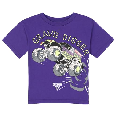 Image of Monster Jam Boys' Athletic 2-Piece T-Shirt and Shorts Set Toddler to Big Kid