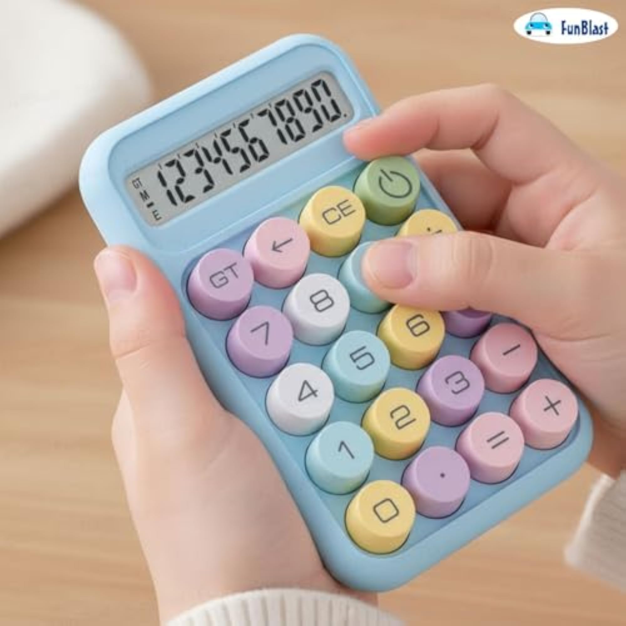 Colorful Candy Basic Calculator - 10-Digit Large LCD Display