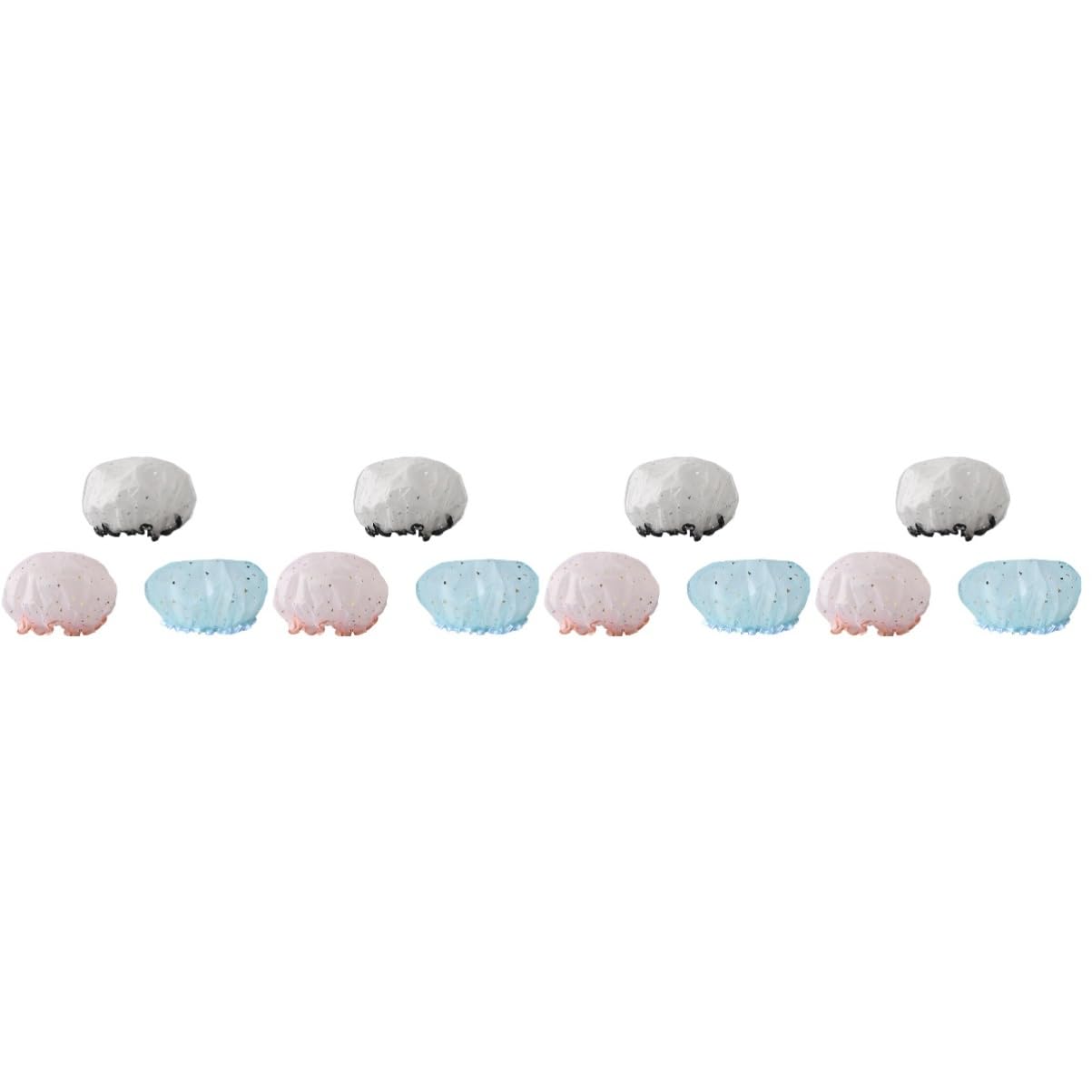 Healvian 12piezas Gorro De Ducha Para Adultos De Pastel Para Spa y Uso Doméstico Diseño Elegante y Divertido Para Cuidado Del Cabello