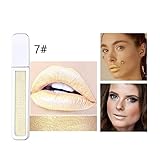 ★ Ein intensiver, metallisierter, flüssiger Lippenstift, der mit schlagfesten Metallic-Perlen erstellt wurde. Die lange Formel trägt nicht auf den Lippen auf, die Lippen bleiben feucht und fühlen sich angenehm an, mit einem metallisch schimmernden Finish.