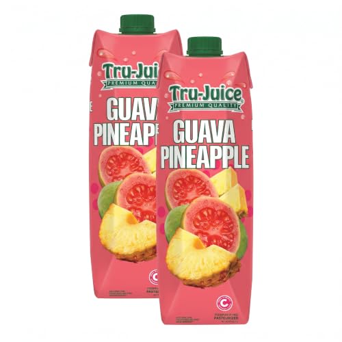 Tru-Juice Homemade Guava/Pineapple, 1 Liter (Pack of 2)