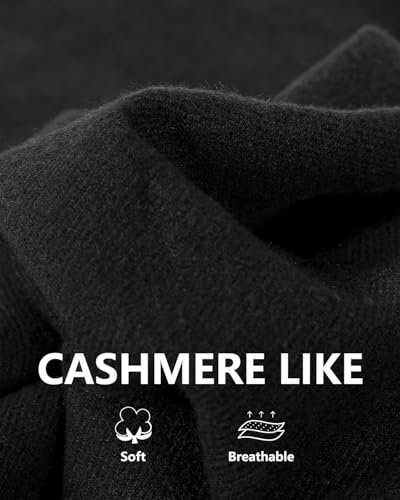Sofier Pashmina Shawl Wraps for Women Formal Evening Dress Blanket Scarves Fashion Wedding Bridesmaid Gifts Cashmere Feel Black
