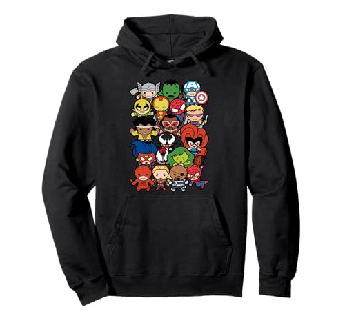 Marvel Heroes And Villains Team Kawaii Sudadera con Capucha