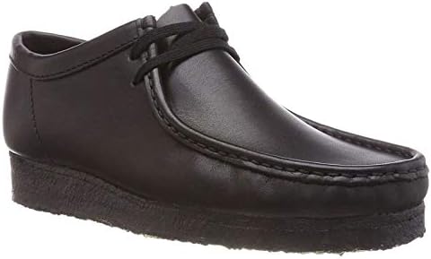 Clarks Originals Mens Wallabee Leather Black Black Shoes 8 US