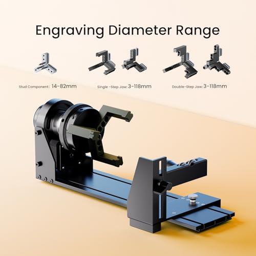 Longer Chuck Rotary Roller is Ideal for Engraving Cylindrical, Wine Glasses, and Irregular Items. Compatible with Ray5, Ray5mini, B1, and Most Other Laser engravers, Meeting Diverse Engraving Needs. by Longer - Used condition - Image 5