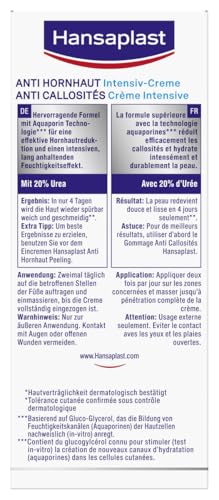 Foto von Hansaplast Anti Hornhaut Intensiv-Creme (75 ml), Fußcreme zum Hornhaut entfernen, feuchtigkeitsspendende Hornhaut Creme pflegt sehr trockene Haut mit Urea