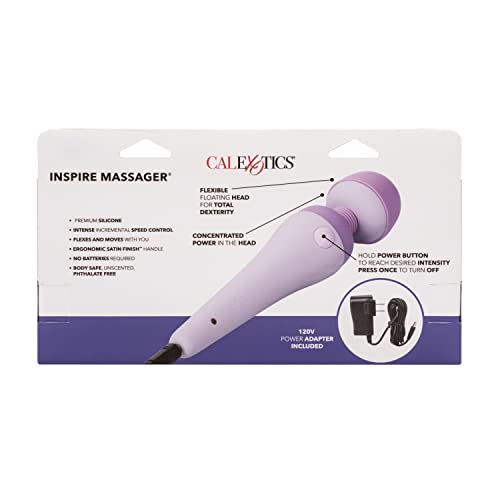 Calexotics Inspire Massager – Silicone Body Wand Vibrator For Couples – Adult Sex Personal Massager - Purple #TOP6