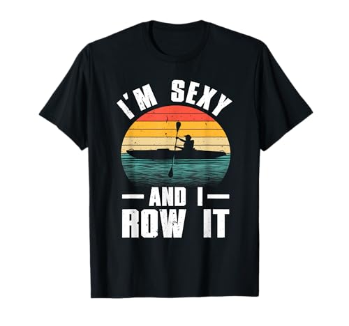 Cool Kayak Art Para Hombres Mujeres Kayaker Remo Barco Kayak Camiseta