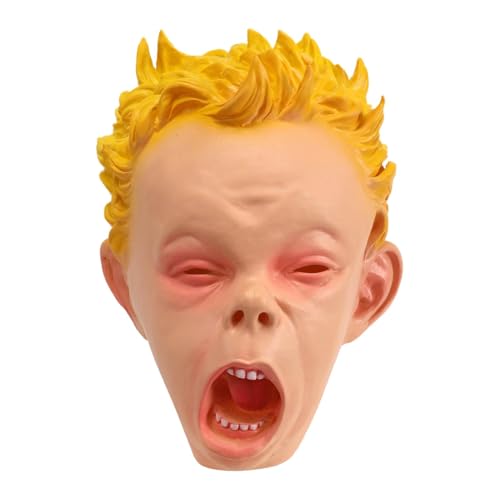 Traje De Halloween De Miedo, Máscara De Halloween, Sombreros De Cosplay De Horror, Accesorio De Cosplay De Miedo, Sombreros De Miedo Transpirable Con Diseño Realista Para Las Fiestas De Halloween,