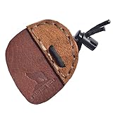 Standing Wolf Limited Edition Bison Leather Archery Tab | Archery Tab 3 Under | Archery Shooting Tab