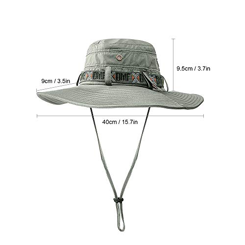Boné de pesca, Andoer Chapéu de sol dobrável ao ar livre verão proteção UV Safari boné chapéu de pes