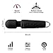 Roysmart Handheld Power Mini Massager, with 20 Vibration Modes, Cordless for Neck Shoulder Back Body Personal Vibrators Massage-Black