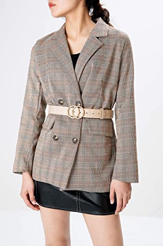 Earnda Women's Leather Belt Fashion Soft Faux Leather Waist Belts For Jeans Dress #TOP2