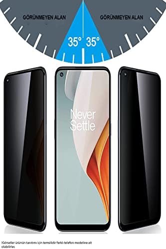 KZY İletişim Samsung Galaxy A54 ile uyumlu Tam Kaplayan Privacy Hayalet Temperli Ekran Koruycu Cam - Görsel 2
