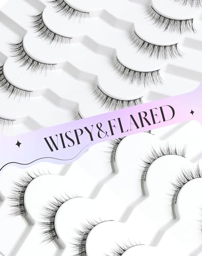 Ukrizi Natural Lashes Natural Eyelashes Short Eyelashes Natural Look False Eyelashes Wispy Eye Lashes 10Mm Small Lashes Fake Lashes K50 thumb #1