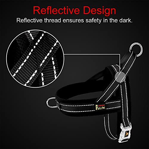 Plutus Pet No Pull Dog Harness with Breathable Mesh Padded, Adjustable Reflective Escape Proof Dog Harness, Quick Fit Dog Vest Harness for Small Medium Large Dogs(XS, Red) by PLUTUS PET - Image 4