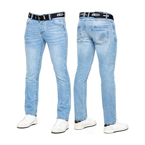 989Zé ENZO Men's Classic Straight Leg Jeans Cover